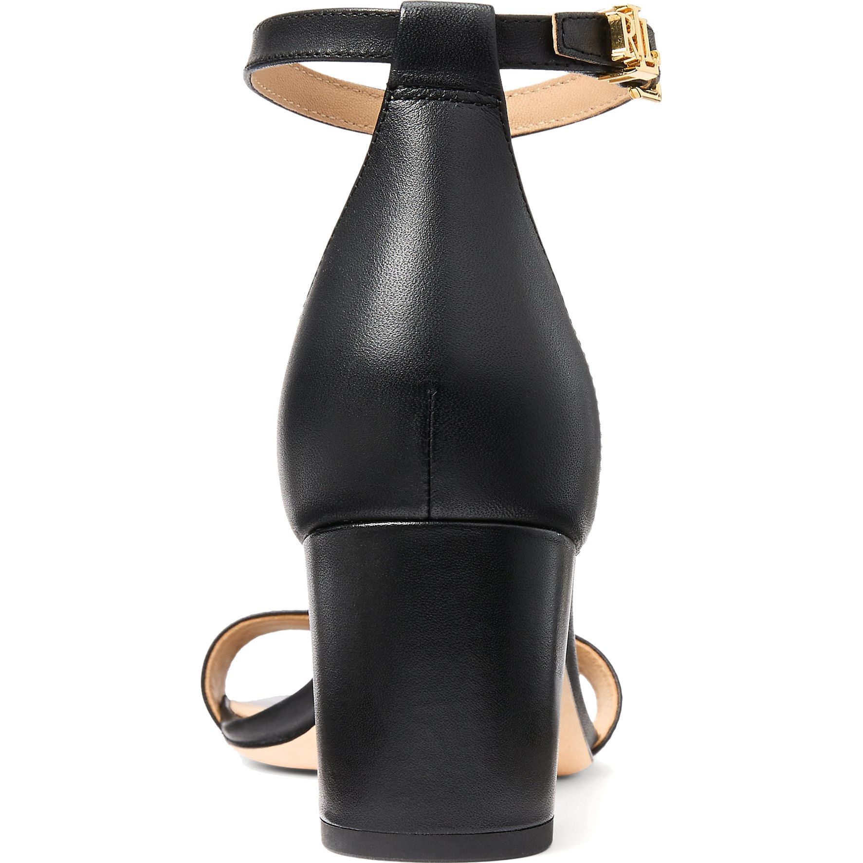 LAUREN RALPH LAUREN Aukštakulniai moterims, Juoda, Logan-sandals-heel sandal 3