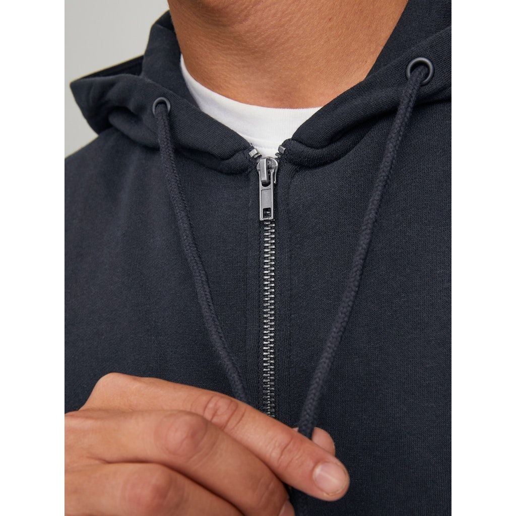 JACK & JONES Džemperis vyrams, Juoda, Star basic sweat zip hood 6