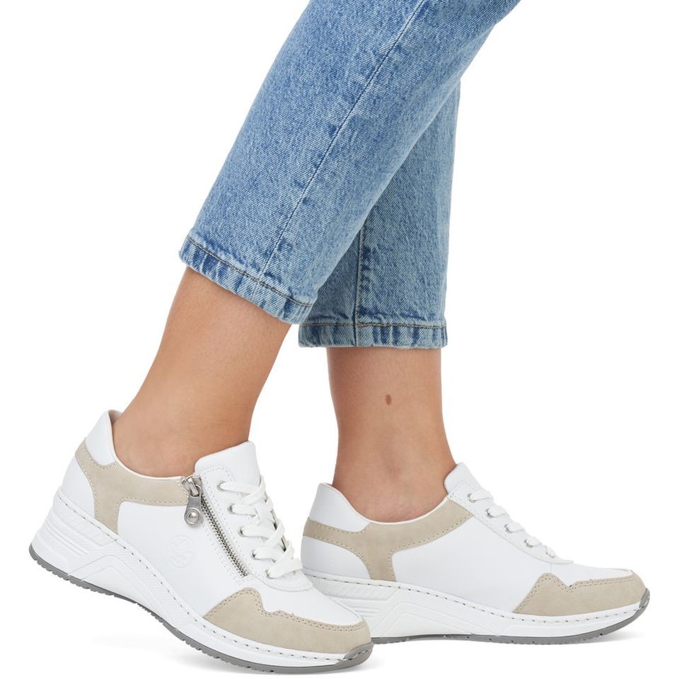 RIEKER Laisvalaikio bateliai moterims, Balta, LEISURE 2