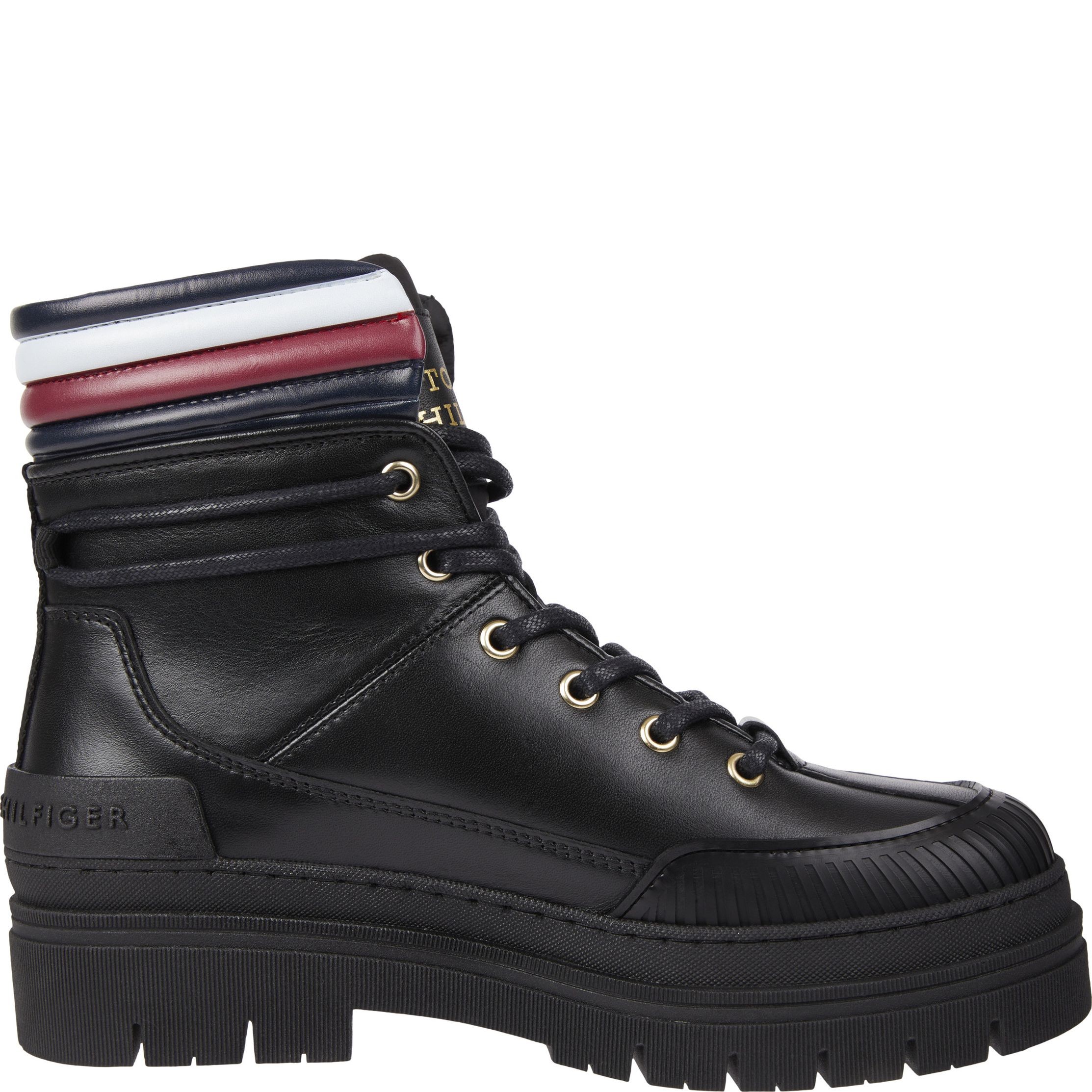 TOMMY HILFIGER Aulinukai moterims, Juoda, Corporate outdoor boot 5