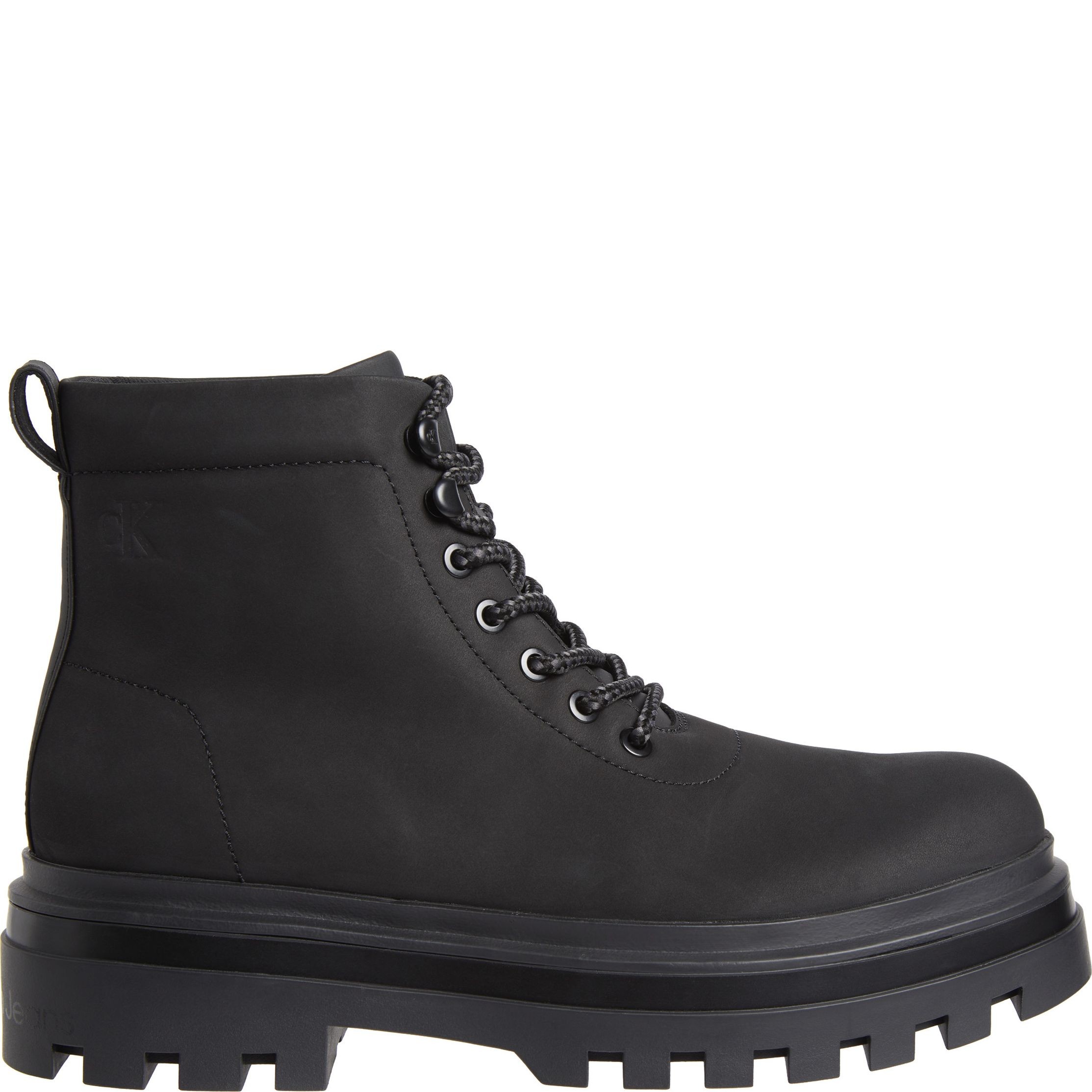 CALVIN KLEIN JEANS Aulinukai vyrams, Juoda, Lugged laceup boot hiking 2