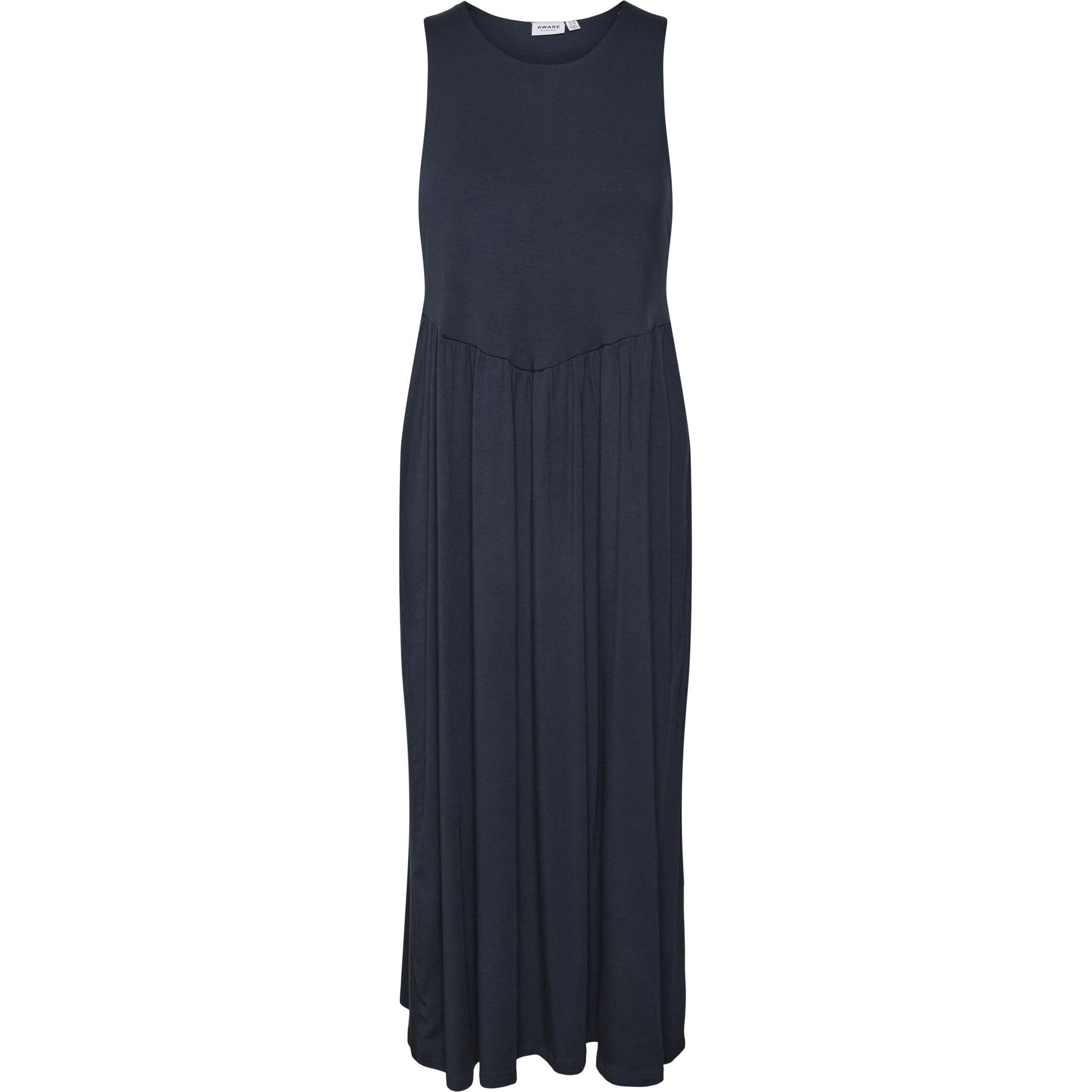 VERO MODA Maxi suknelė moterims, Pilka, VMERNA SL O-NECK 7/8 1