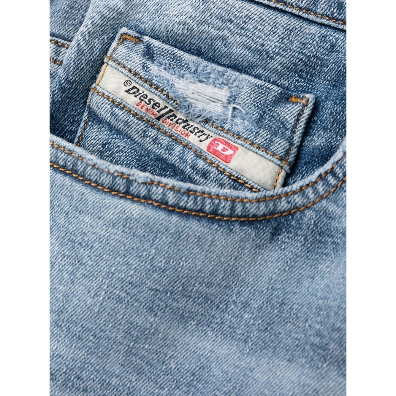 DIESEL Tiesūs džinsai -vyrams, Mėlyna, 2019 d-strukt l.32 trousers 2