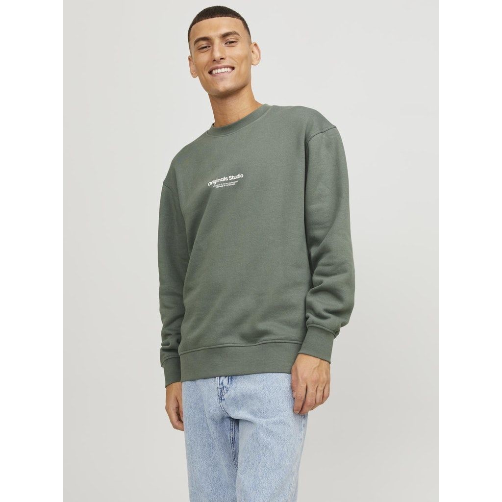 JACK & JONES Sportinis nertinis vyrams, Žalia, Jorvestersweatshirt 3