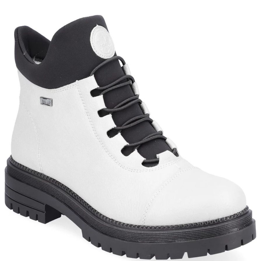 RIEKER Aulinukai moterims, Balta, BOOTIES 1