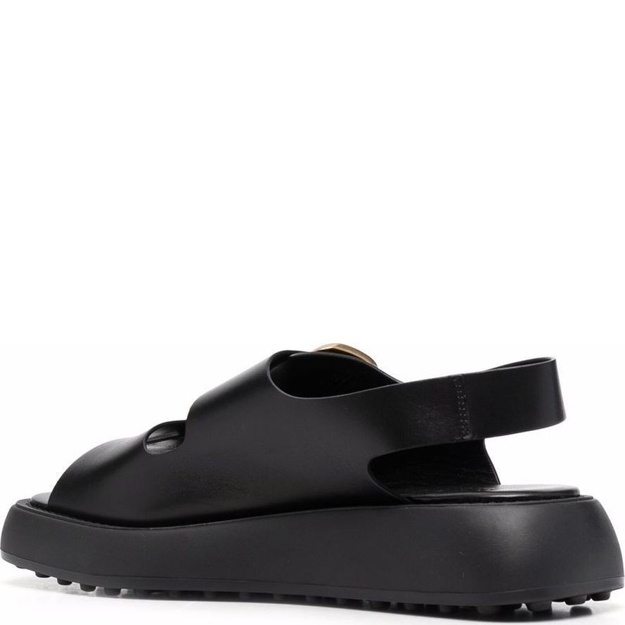 TODS Basutės moterims, Juoda, Gomma sandals 3