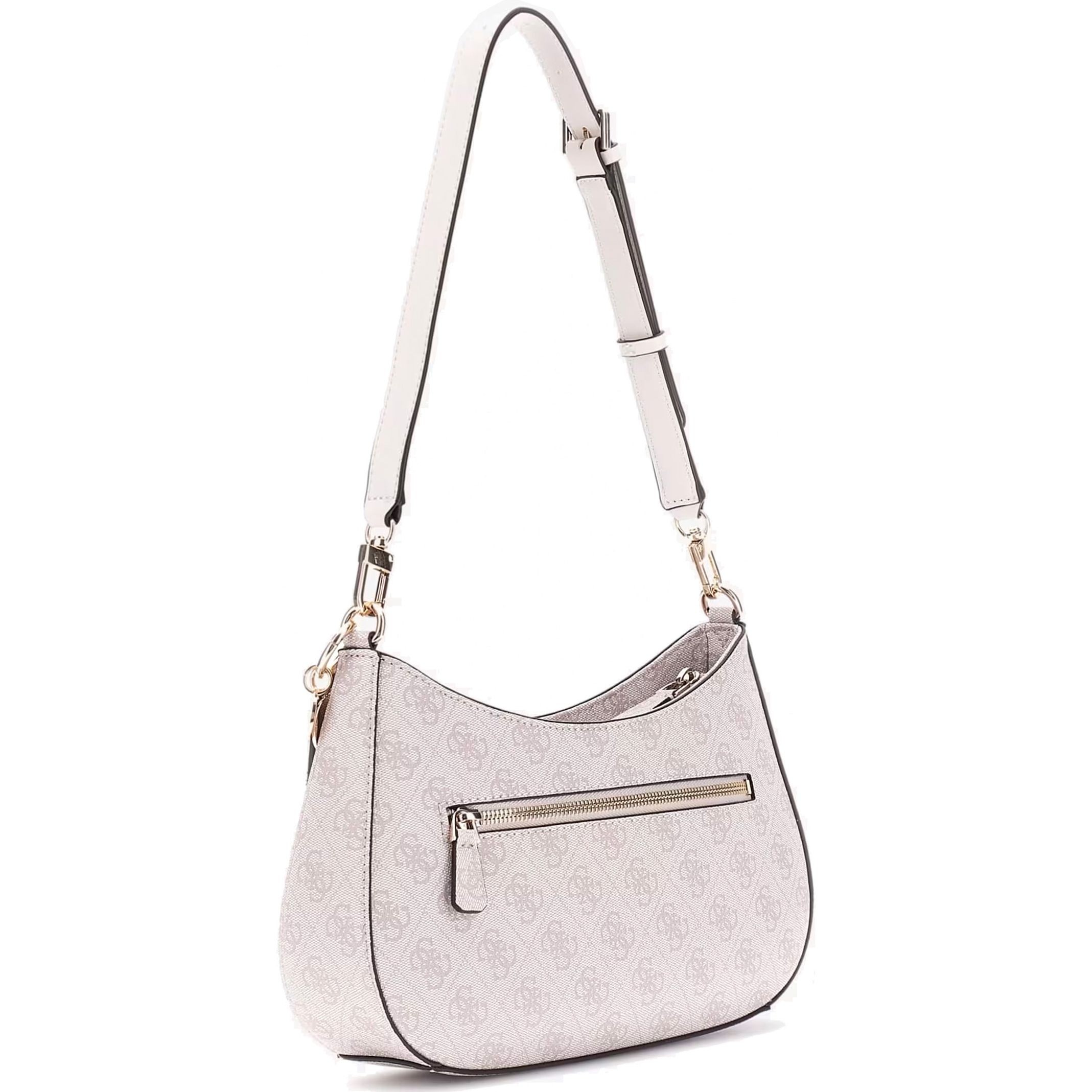 GUESS Rankinė per petį moterims, Smėlio, Noelle top zip shoulder bag 2