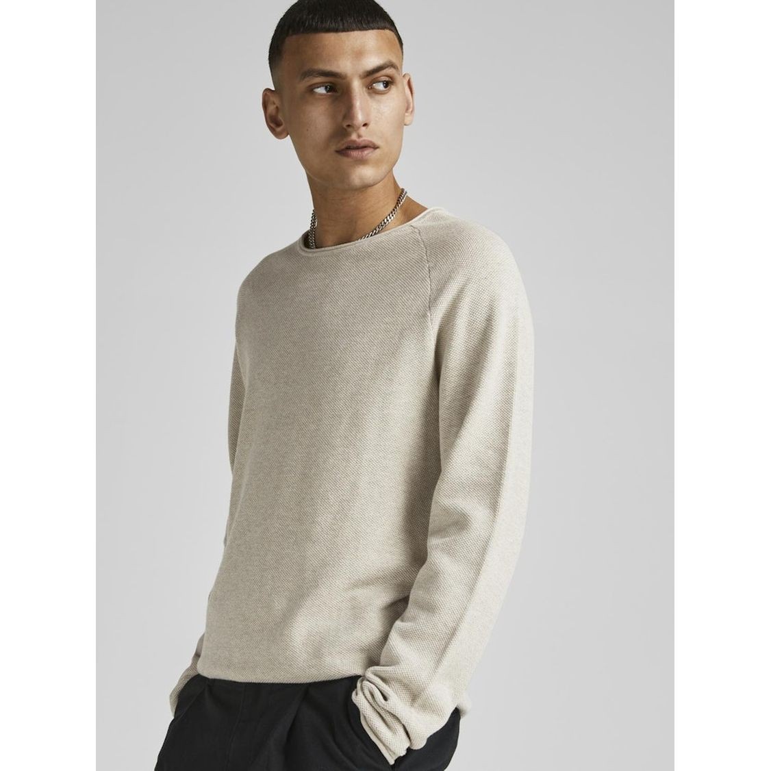JACK & JONES Megztinis vyrams, JJEHILL KNIT CREW NE 8