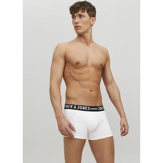 JACK & JONES Ilginti apatiniai vyrams, Pilka, SENSE TRUNKS 3-PACK NOOS 3