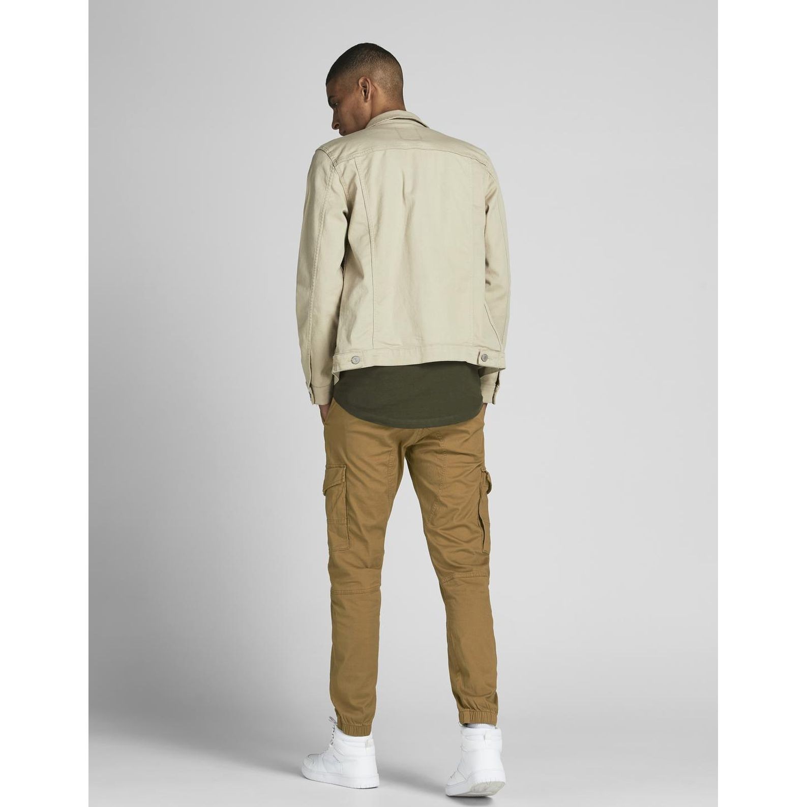JACK & JONES Kelnės vyrams, Ruda, Kelnės 4