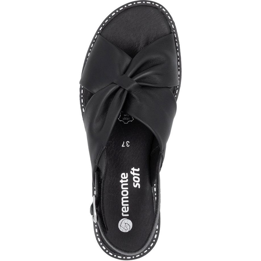 REMONTE Basutės moterims, Juoda, Sandals 6