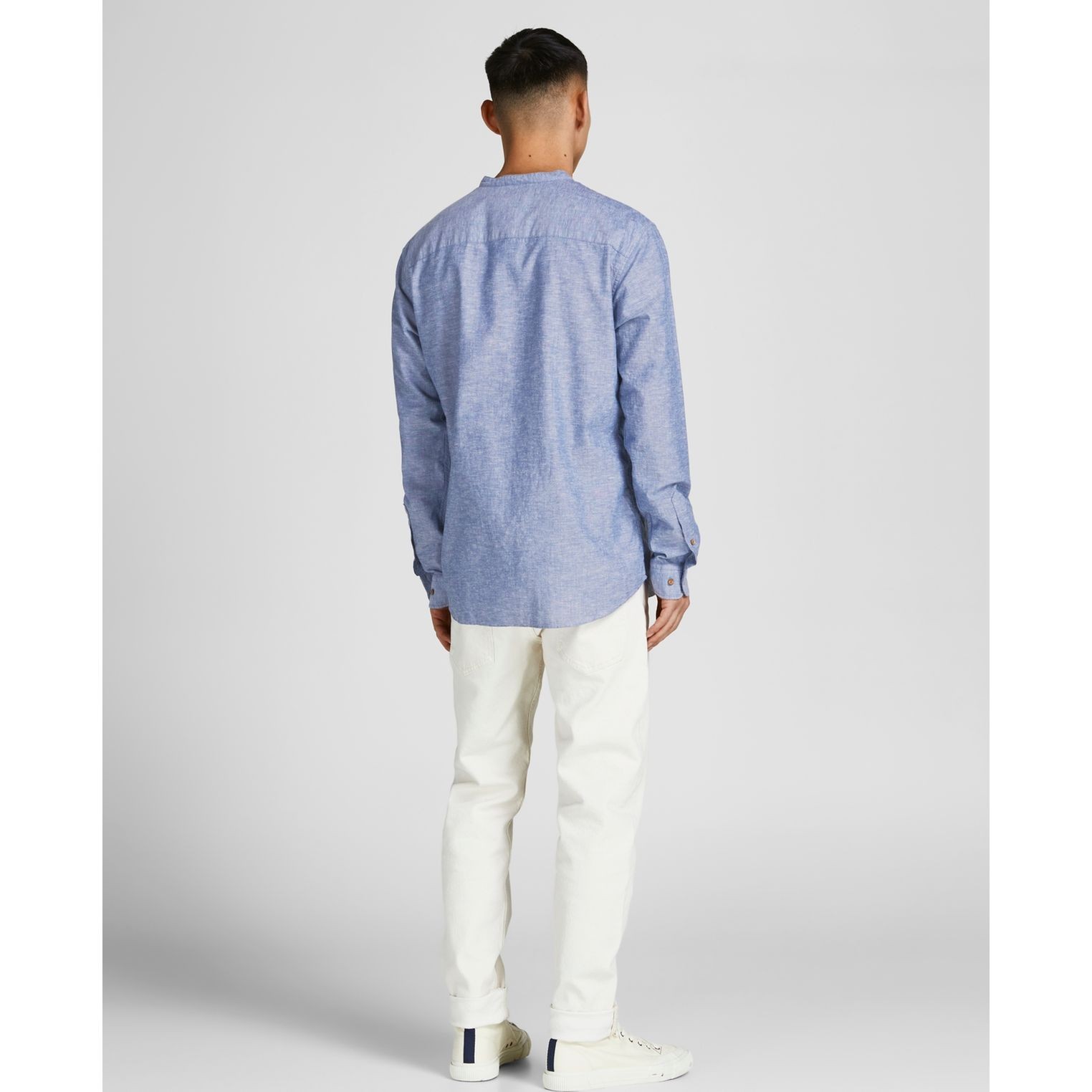 JACK & JONES Marškiniai ilgomis rankovėmis vyrams, Mėlyna, Marškiniai ilgomis rankovėmis 4