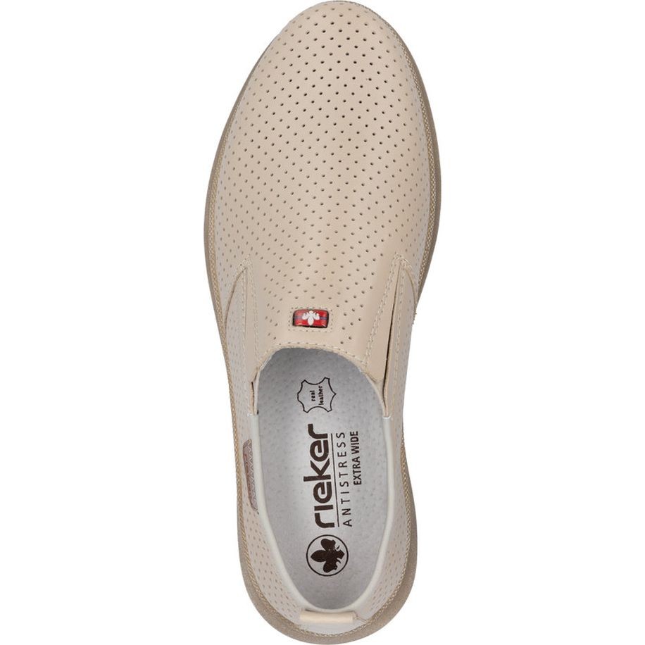 RIEKER Loaferiai vyrams, Smėlio, Slipper 5