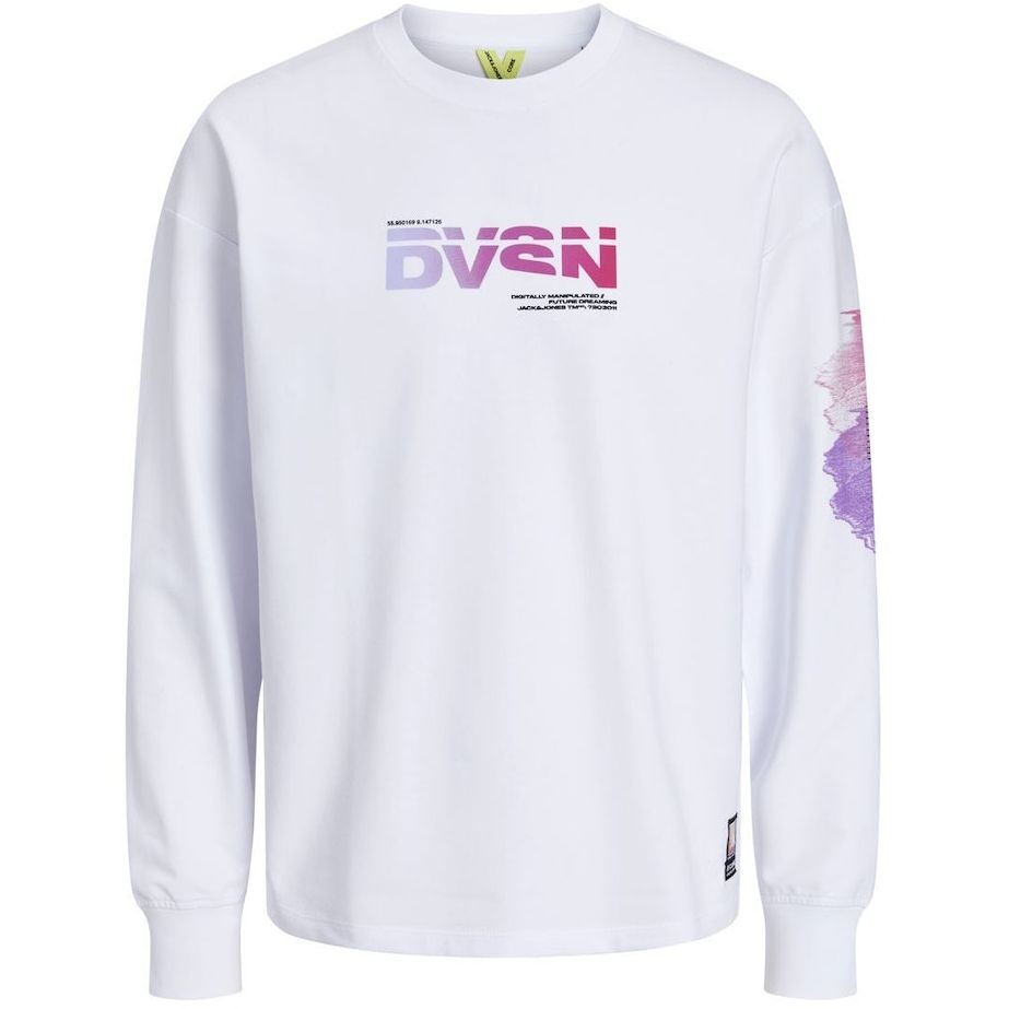 JACK & JONES Särgid vyrams, Valge, JCODIGITAL SWEAT CREW 1