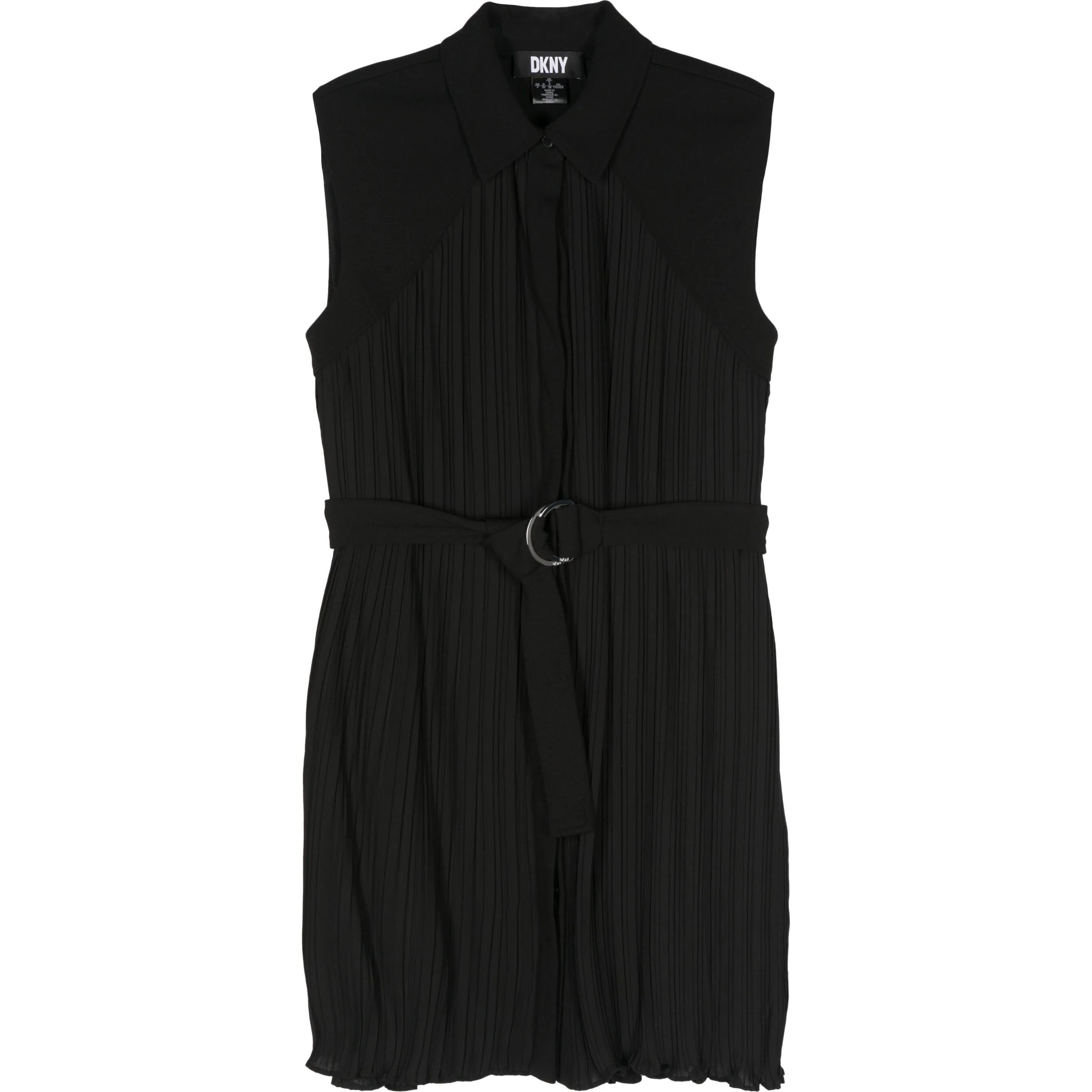 DKNY Midi suknelė moterims, Juoda, S/s pleated slip dress 1