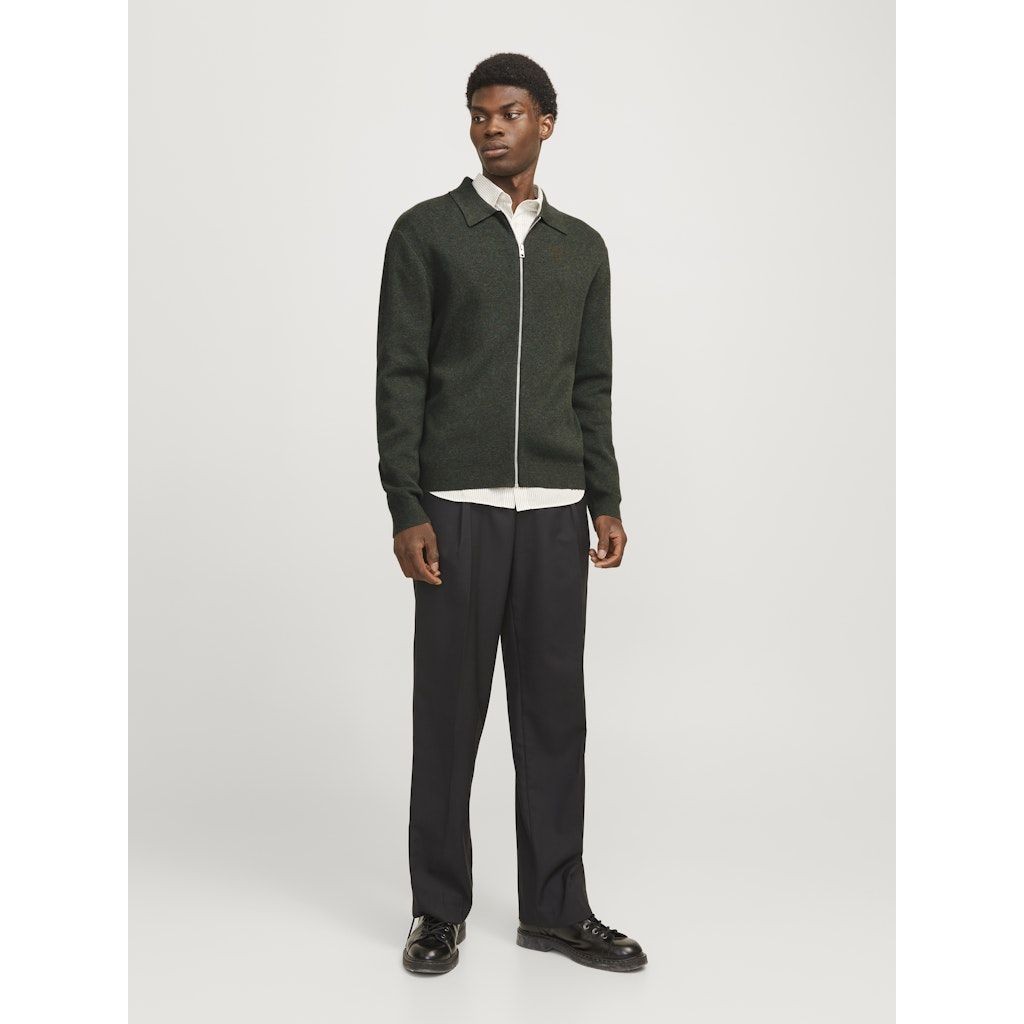 JACK & JONES Kardiganas vyrams, Pilka, Milano stitch knit cardigan 4