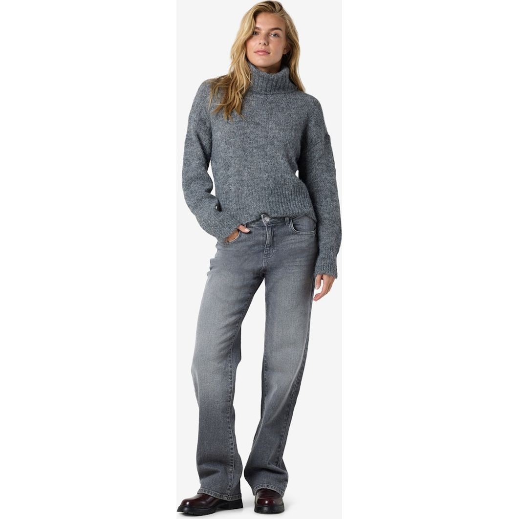 NOISY MAY Platūs džinsai moterims, Pilka, Yolanda wide jeans 7