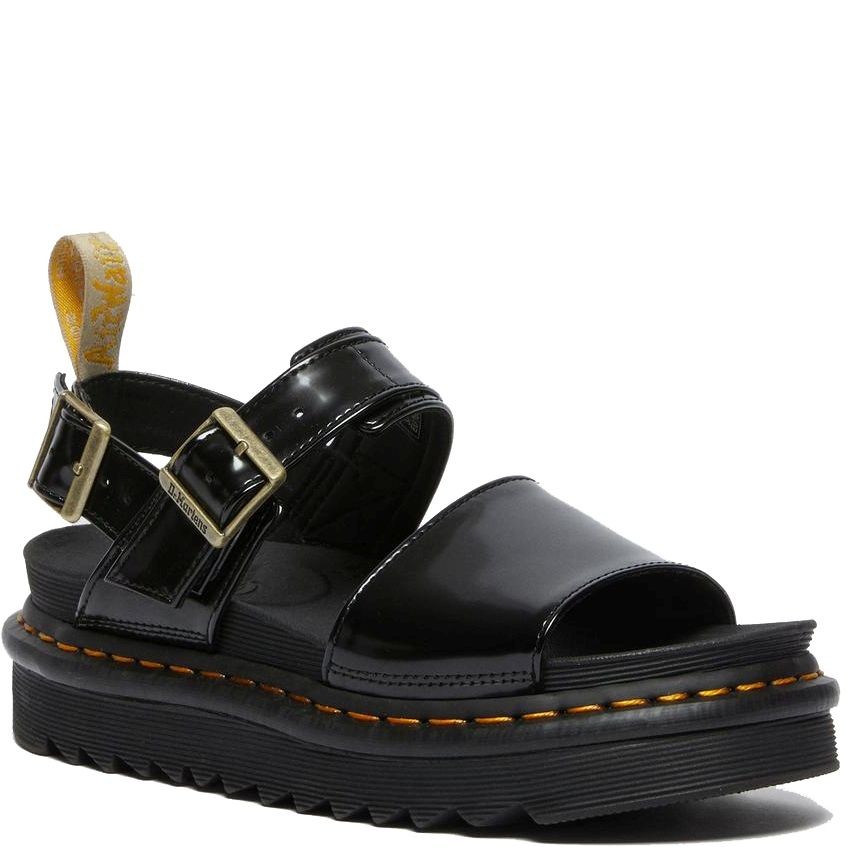 DR. MARTENS Basutės moterims, Juoda, Vegan Voss 1