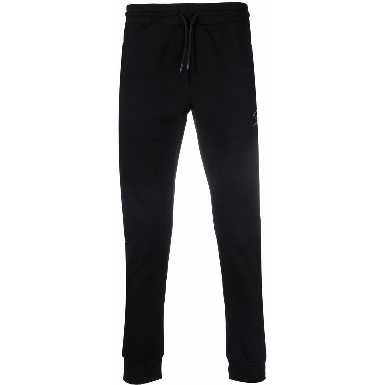 PAULNSHARK Laisvalaikio kelnės vyrams, Juoda, Knitted jogging trousers