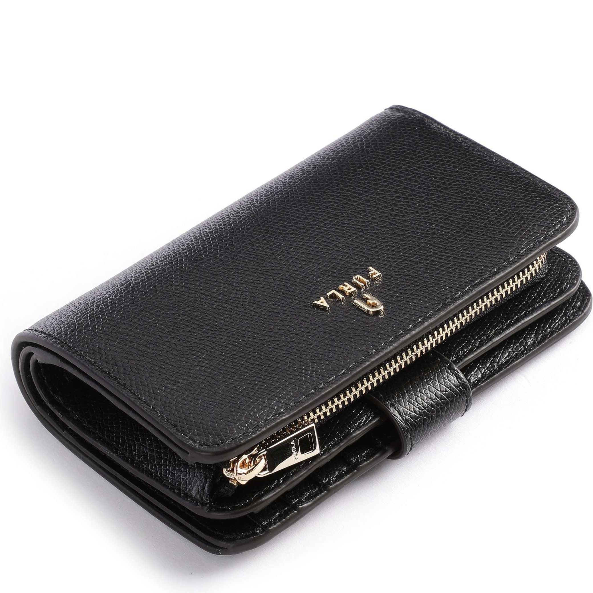 FURLA Piniginė moterims, Juoda, Furla camelia m compact wallet 3