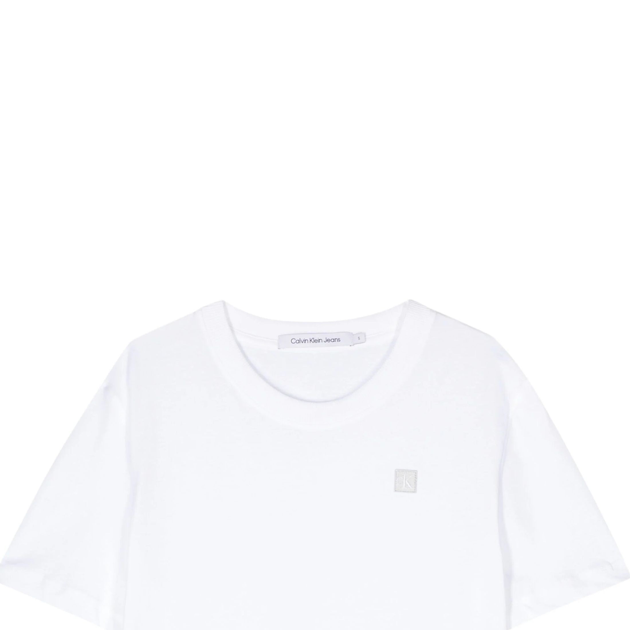 CALVIN KLEIN JEANS Marškinėliai trump. rankovėmis moterims, Balta, S/s t-shirt 1