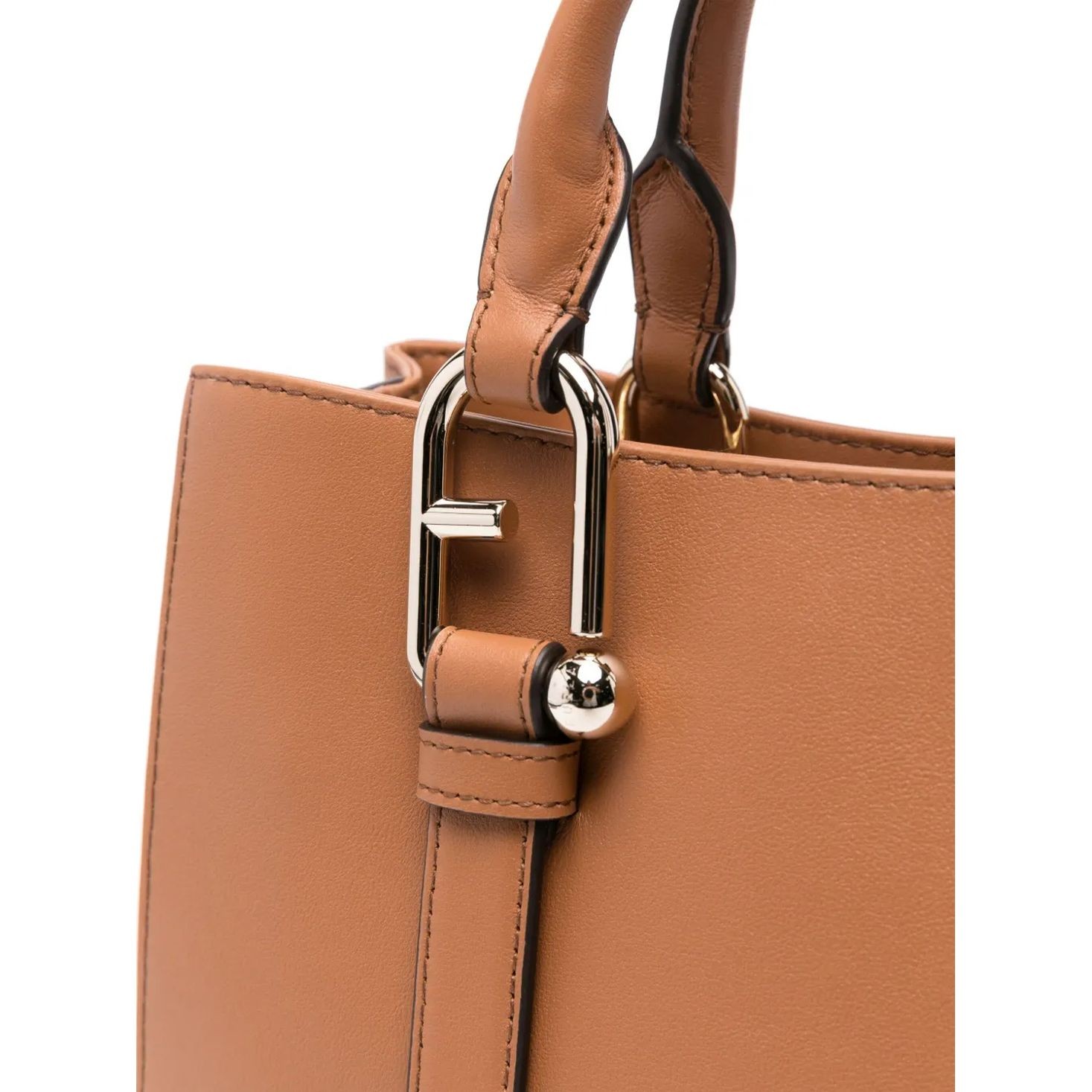 FURLA Pirkinių krepšys moterims, Ruda, Furla nuvola m tote 3