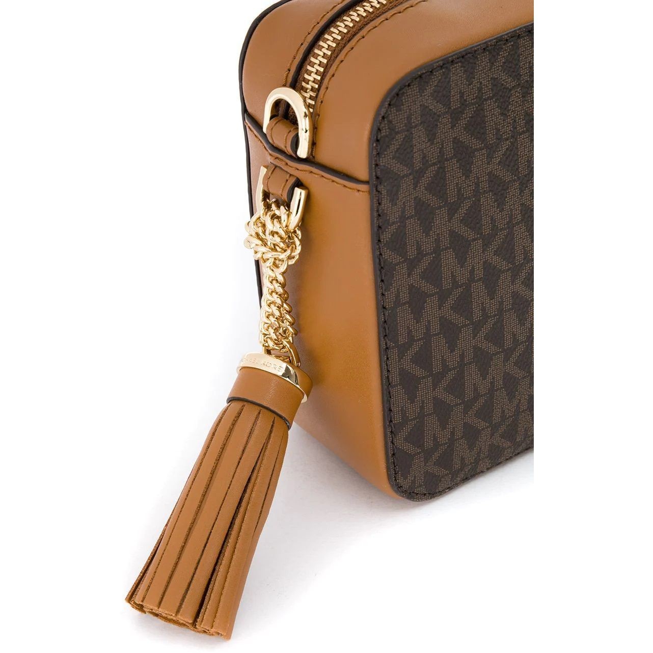 MICHAEL KORS Rankinė per petį moterims, Ruda, MD camera bag 3