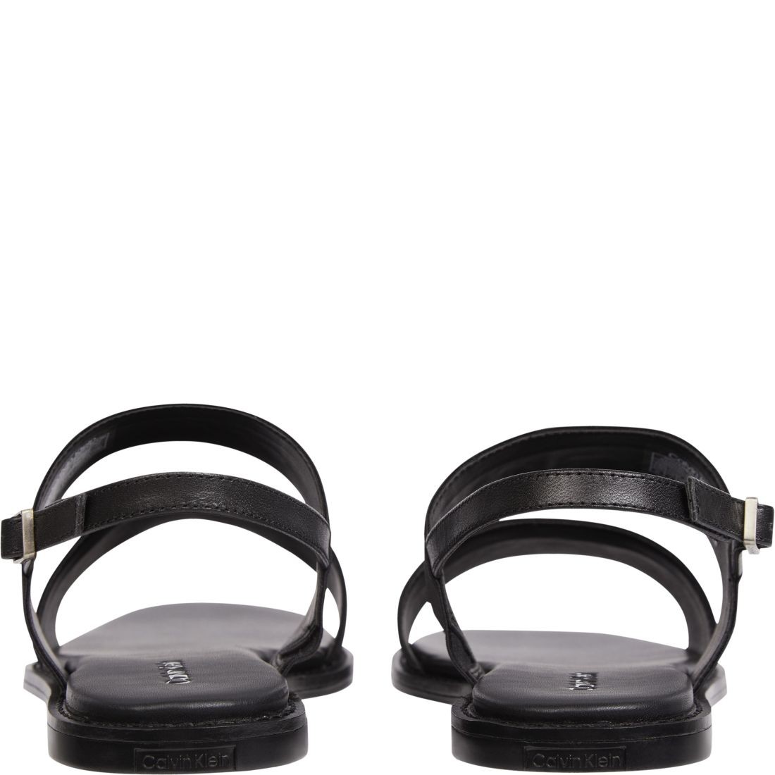 CALVIN KLEIN Basutės moterims, Juoda, Squared flat sandal 3