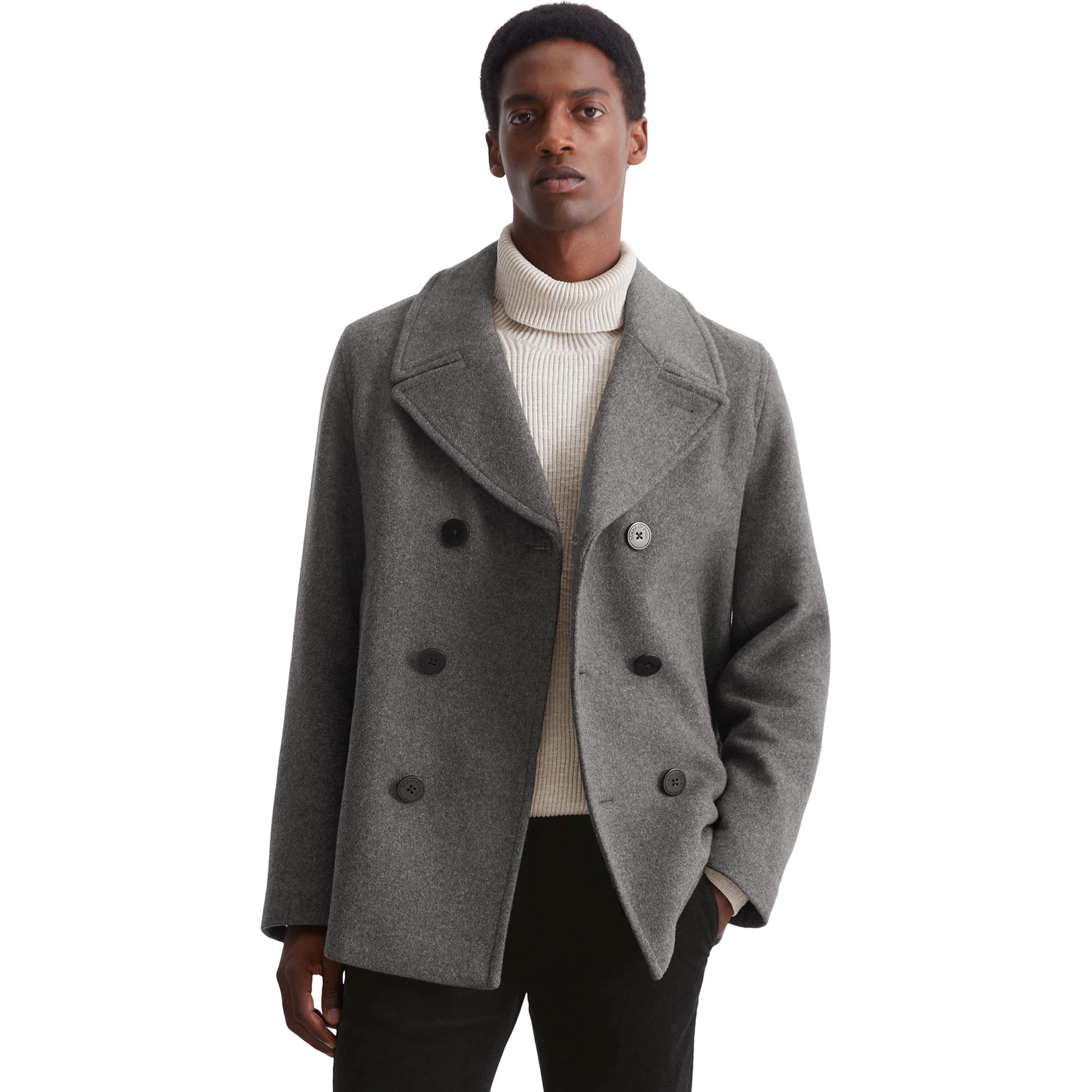 MARC O'POLO Paltas vyrams, Pilka, Coats 429025670354 2