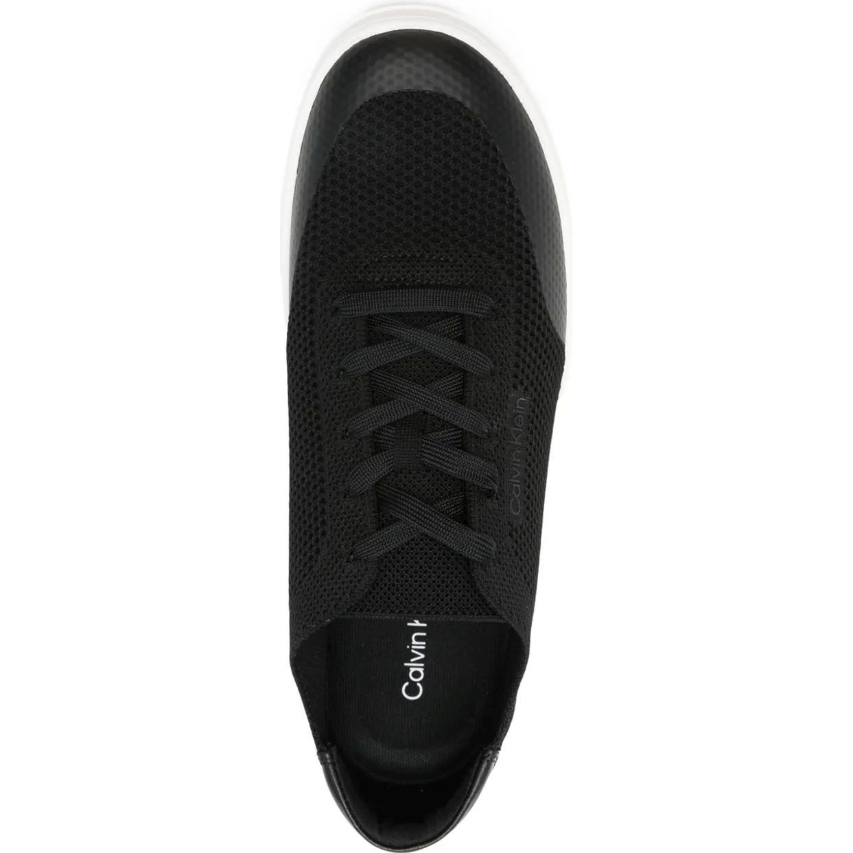 CALVIN KLEIN Laisvalaikio bateliai vyrams, Juoda, Low top lace up knit sneaker 4