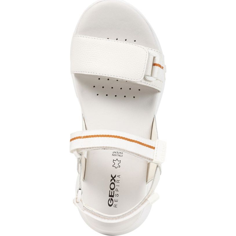 GEOX Basutės moterims, Balta, Sorapis grip sandals 5