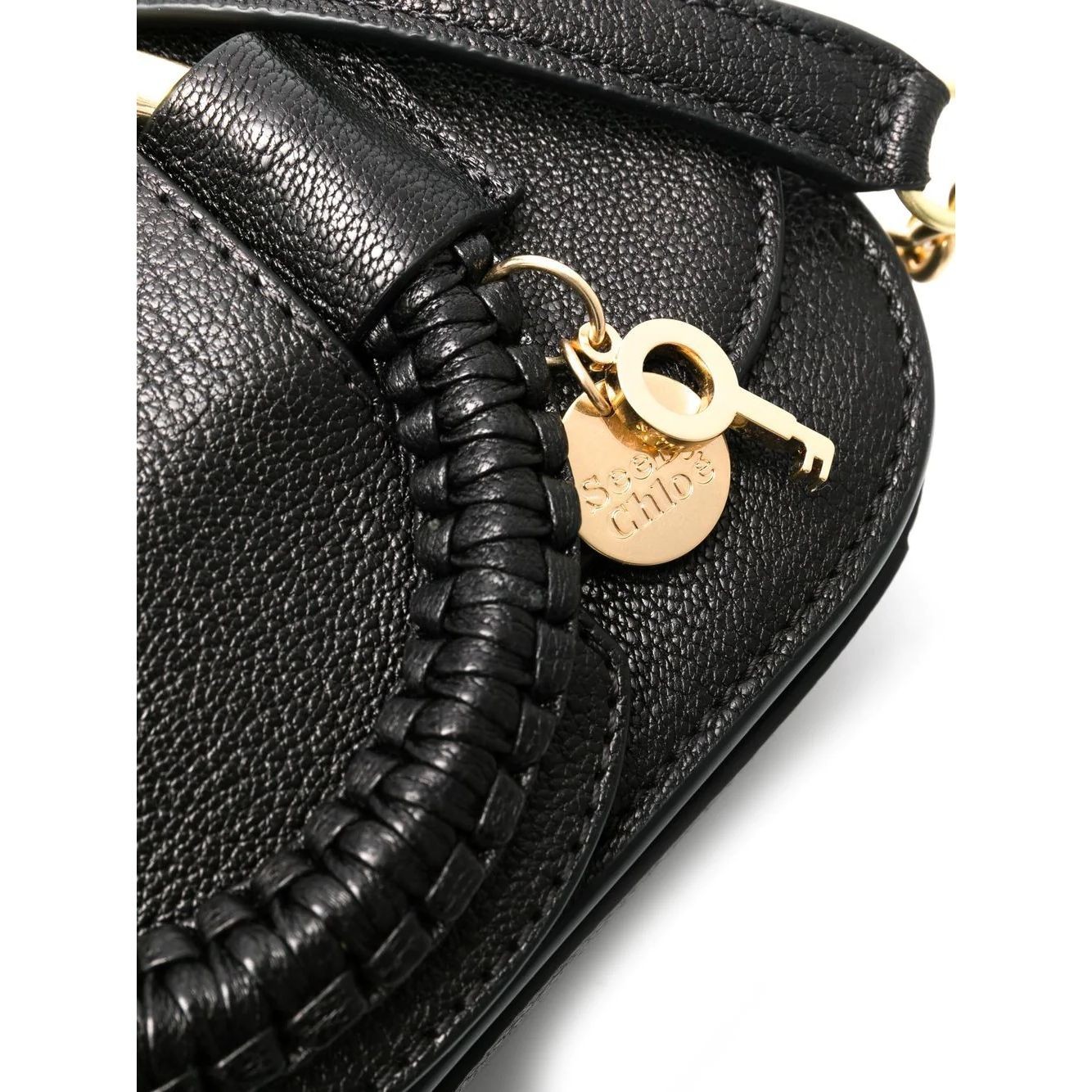 SEE BY CHLOE Rankinė per petį moterims, Juoda, Hana chain bag 3