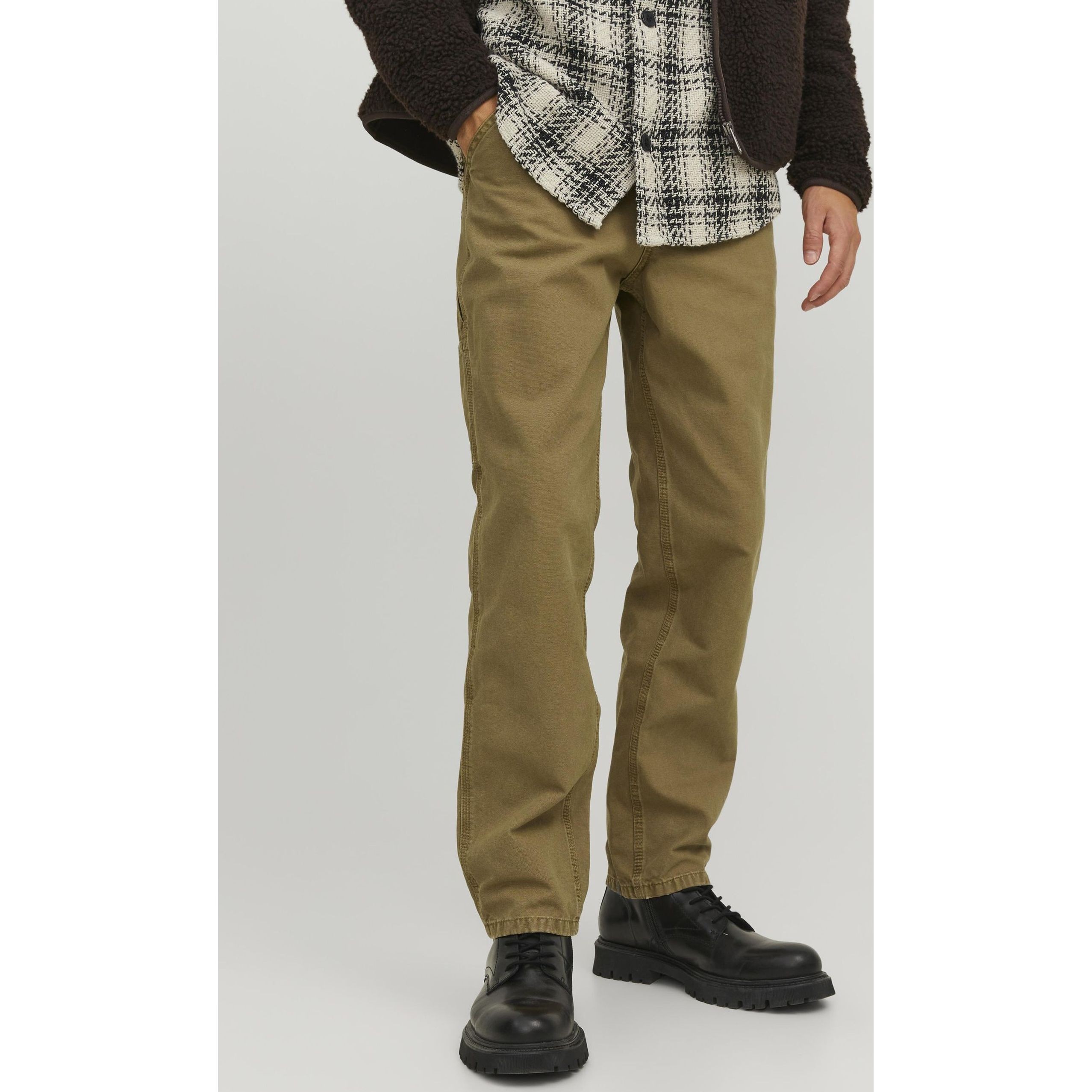 JACK & JONES Kelnės vyrams, Ruda, Kelnės 3