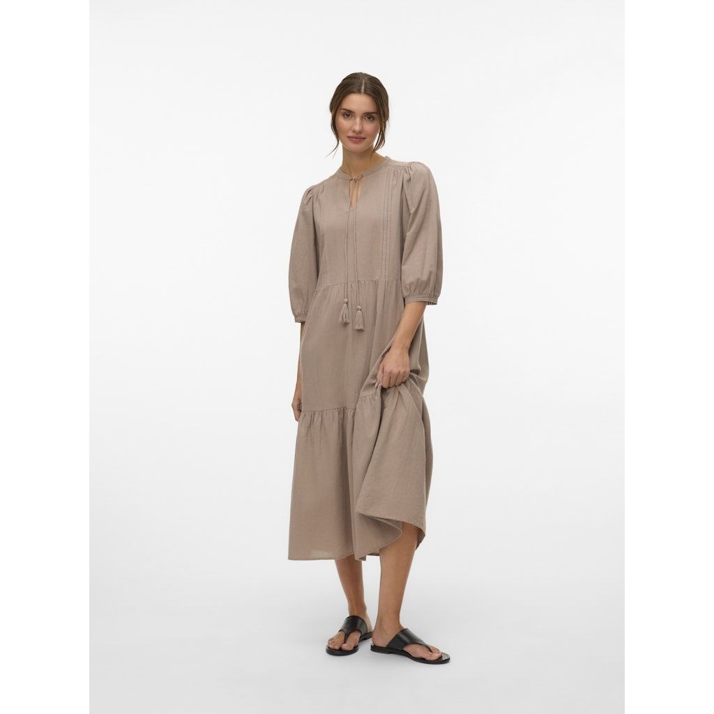 VERO MODA Maxi suknelė moterims, Ruda, Pretty long dress 2