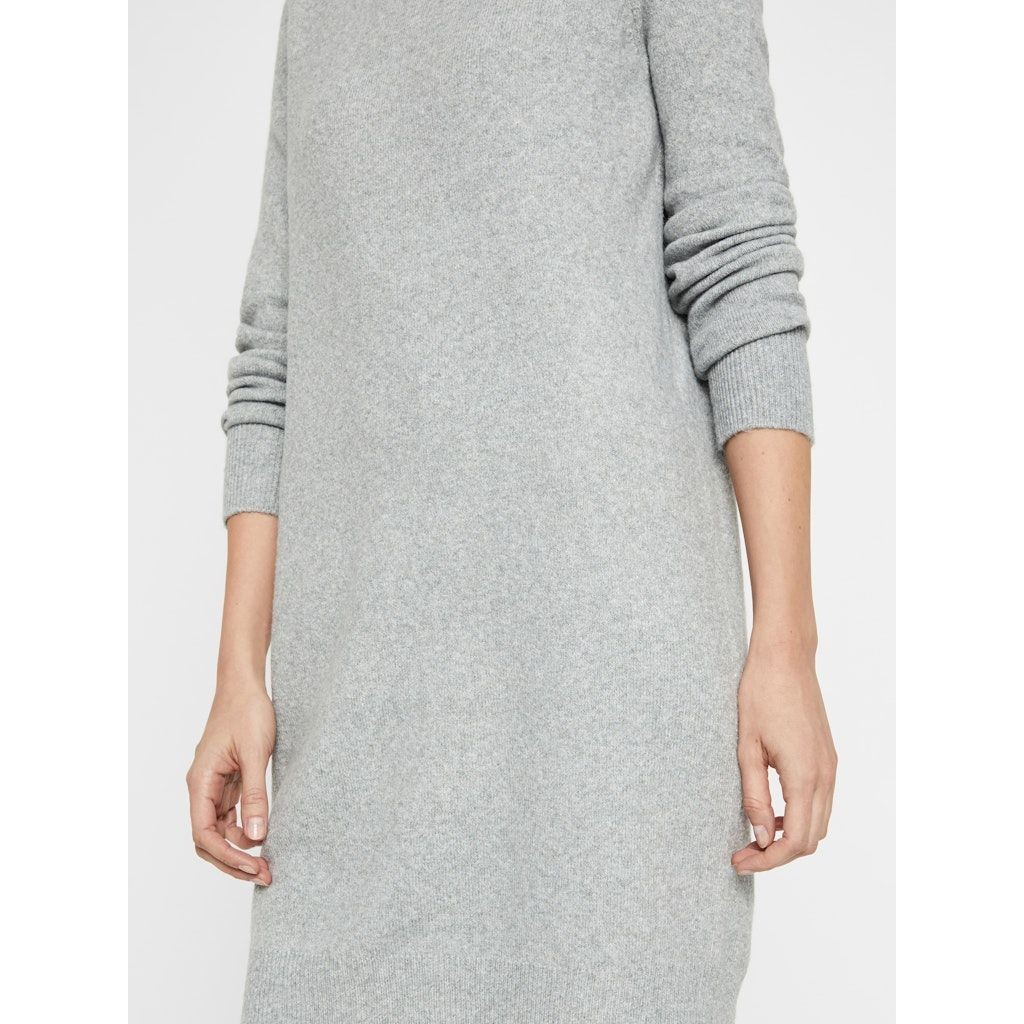 VERO MODA Midi suknelė moterims, Pilka, VMDOFFY LS O-NECK DR 4