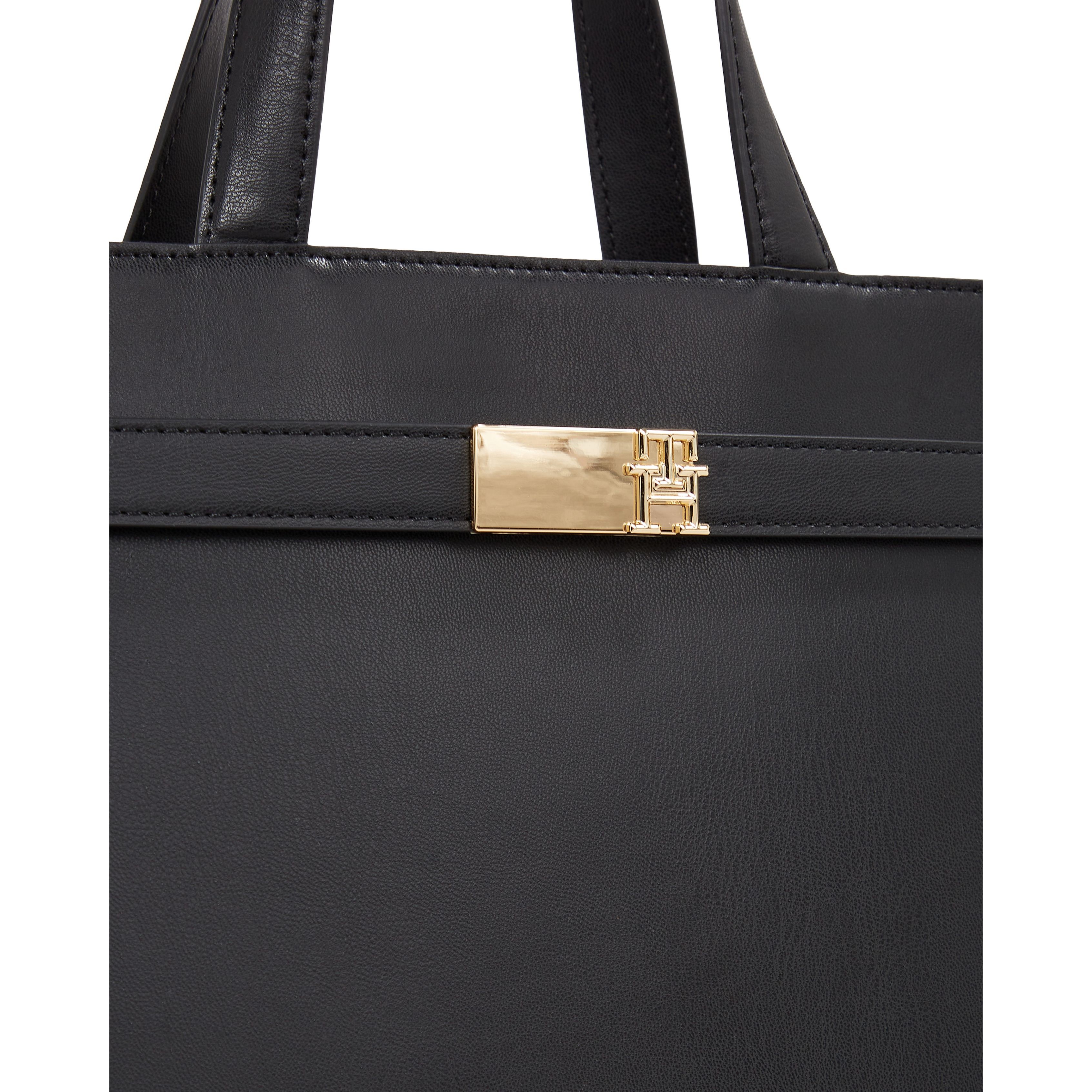 TOMMY HILFIGER Dėklas kompiuteriui moterims, Juoda, Heritage workbag 3