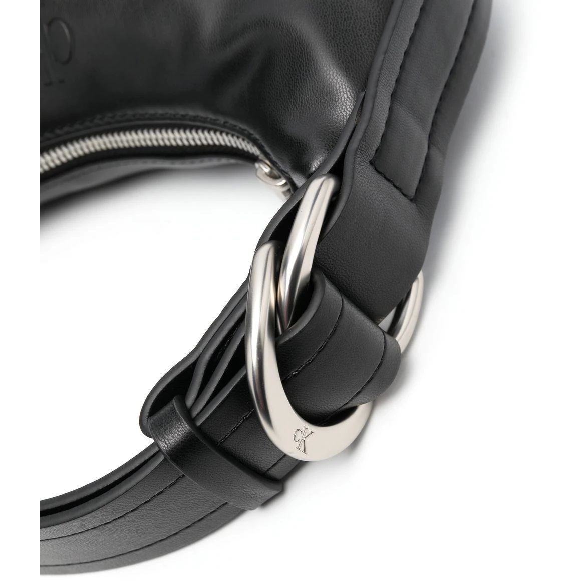 CALVIN KLEIN JEANS Rankinė per petį moterims, Juoda, CRESCENT PU 4