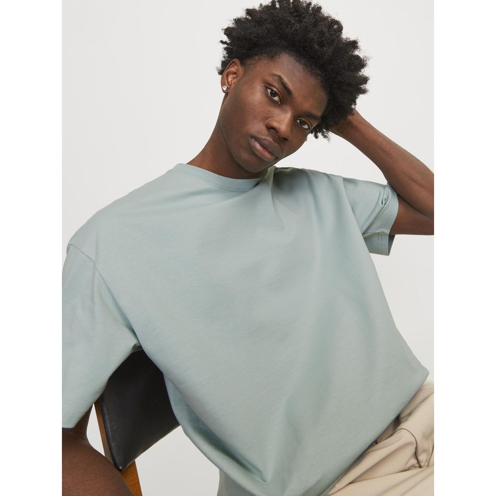 JACK & JONES Marškinėliai vyrams, Pilka, Jorvibe het-shirts 5