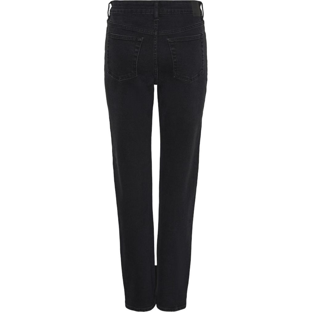 PIECES Tiesūs džinsai moterims, Juoda, Kelly straight jeans 2