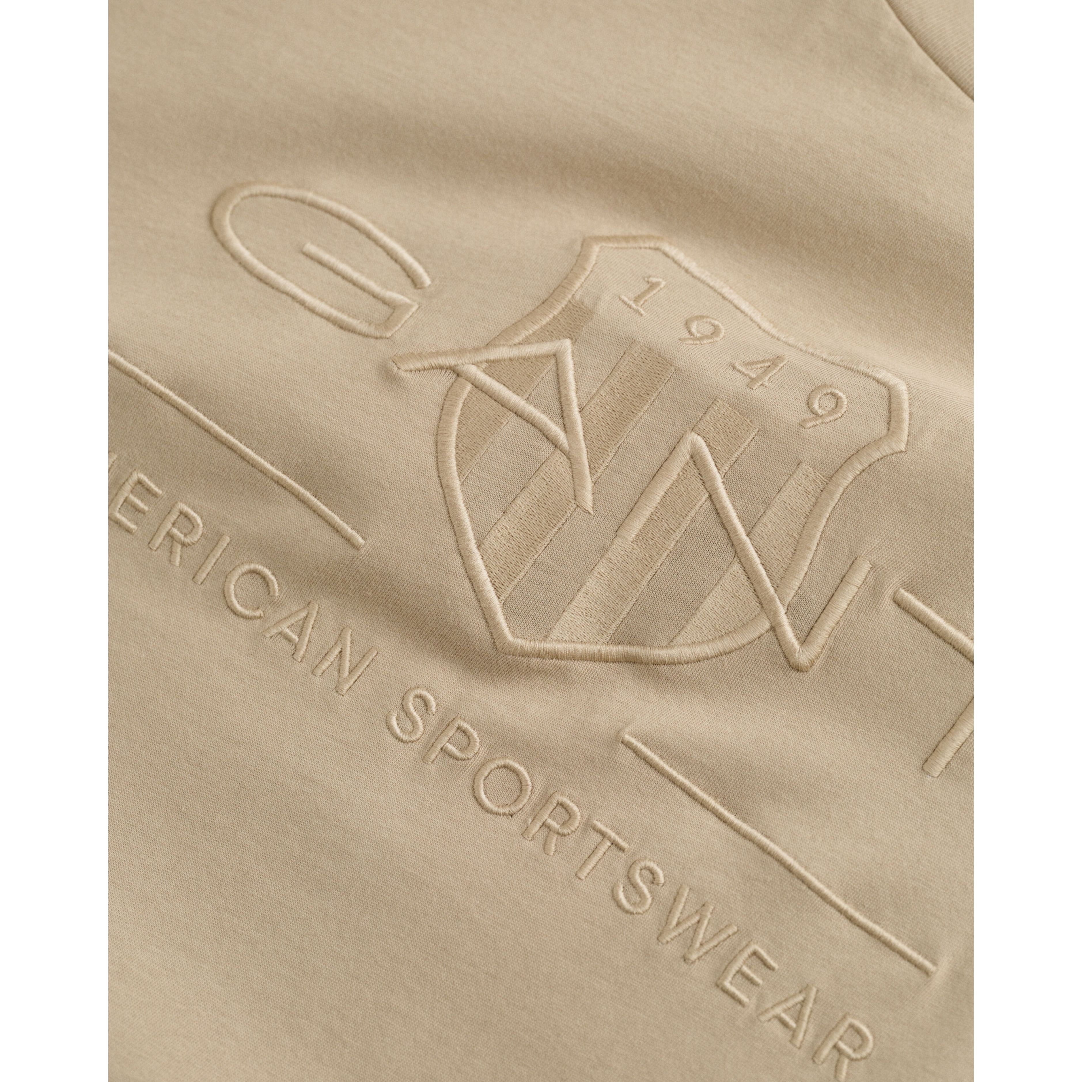 GANT Marškinėliai vyrams, Smėlio 2