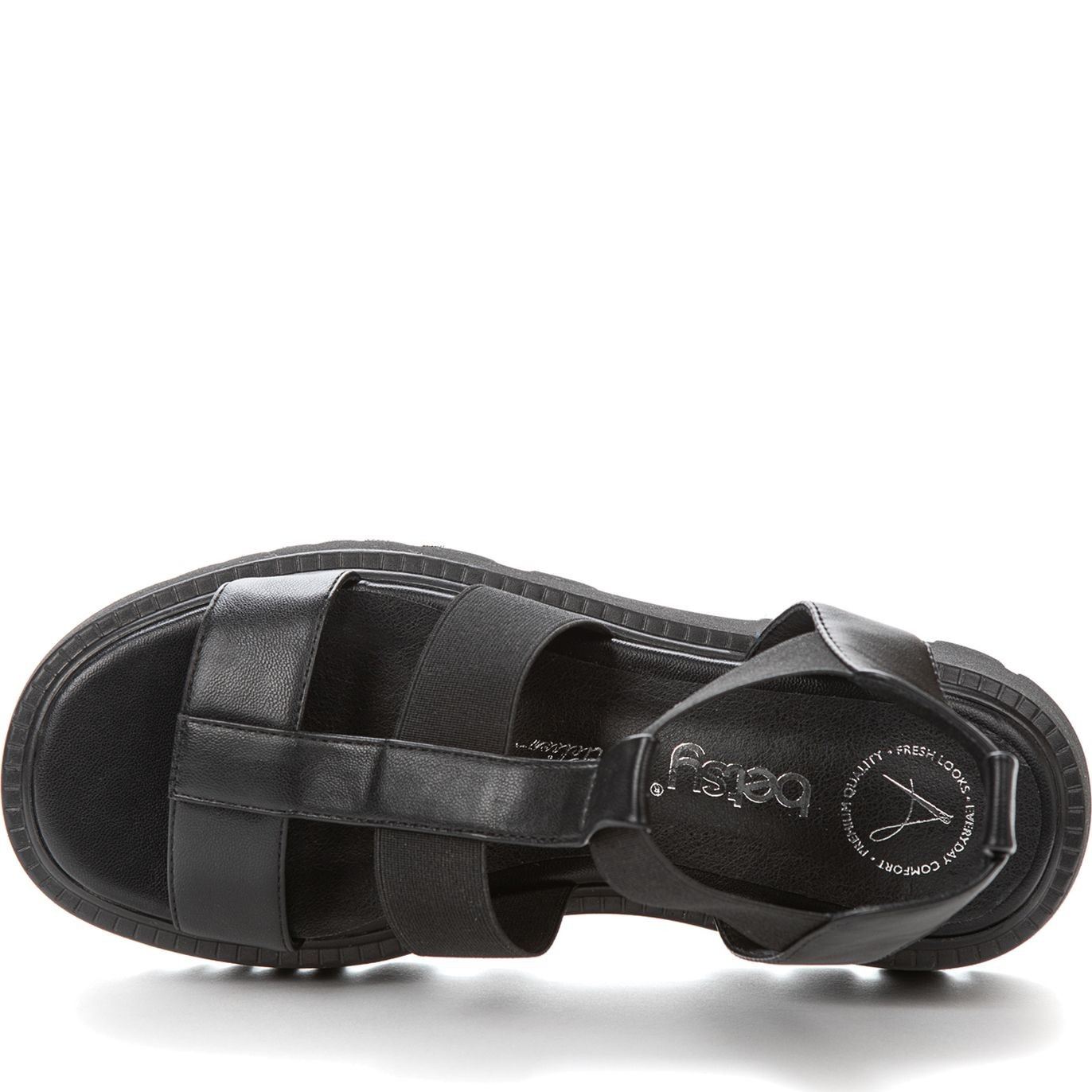 BETSY Basutės moterims, Juoda, SANDALS 4