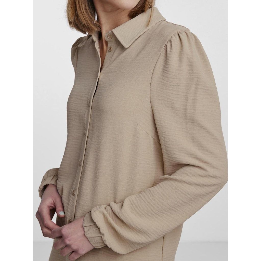 PIECES Marškiniai moterims, Balta, PCFLORE LS SHIRT 4