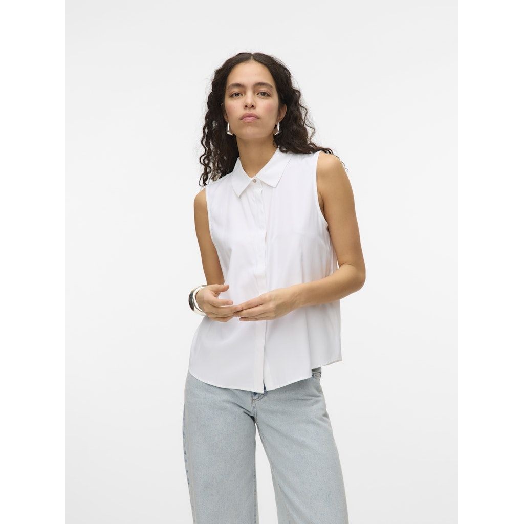 VERO MODA Marškiniai moterims, Balta, Nora shirt 2