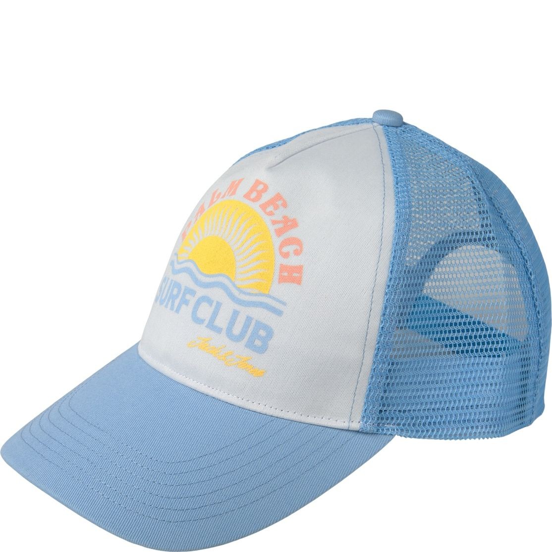 JACK & JONES Kepurė vyrams, Mėlyna, JACSURF CLUB TRUCKER 1