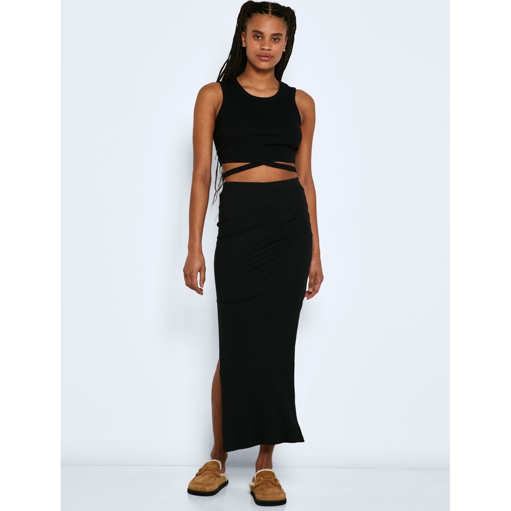 NOISY MAY Palaidinės moterims, Juoda, NMMAYA S/L TIE FRONT 4