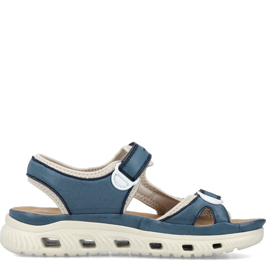 RIEKER Basutės moterims, Mėlyna, Sandals 3