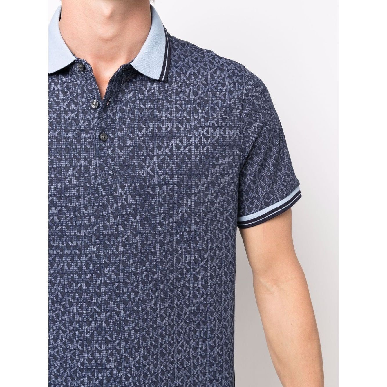 MICHAEL KORS Polo marškiniai trumpos rank. vyrams, Mėlyna, MK sig greenwich polo 4