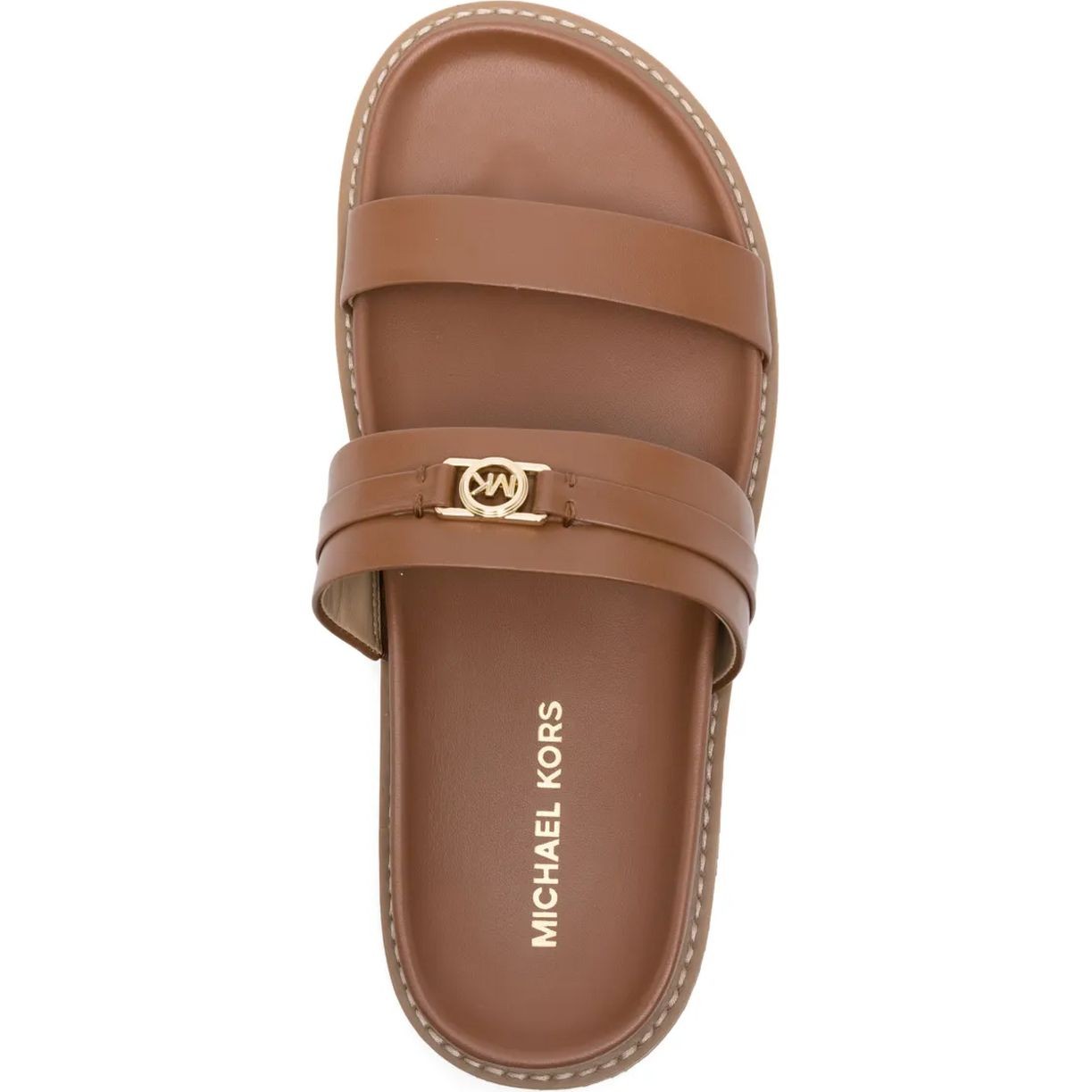 MICHAEL KORS Basutės moterims, Ruda, Mandy flat sandal 4
