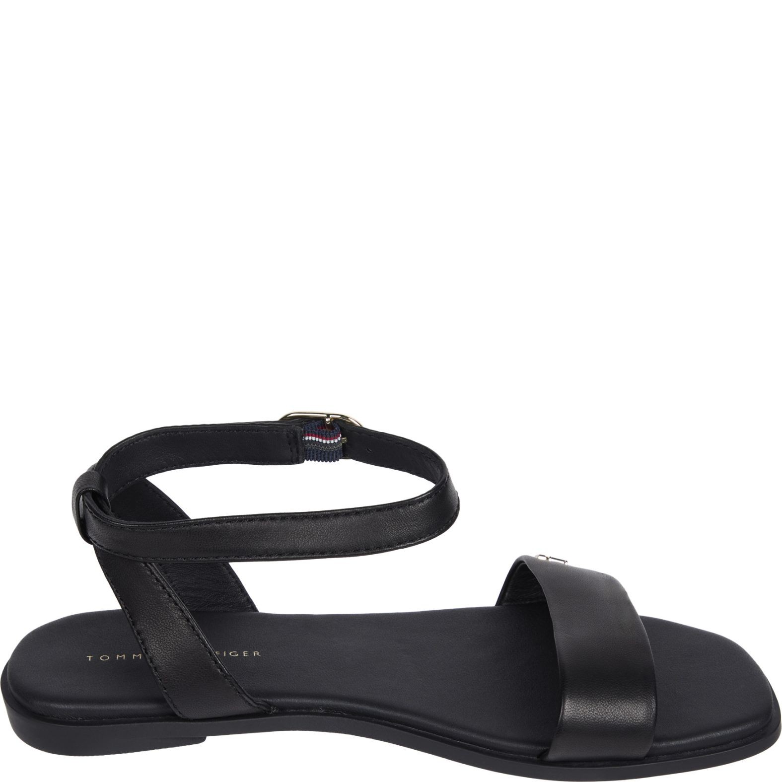 TOMMY HILFIGER Basutės moterims, Juoda, Ankle strap flat sandals 2