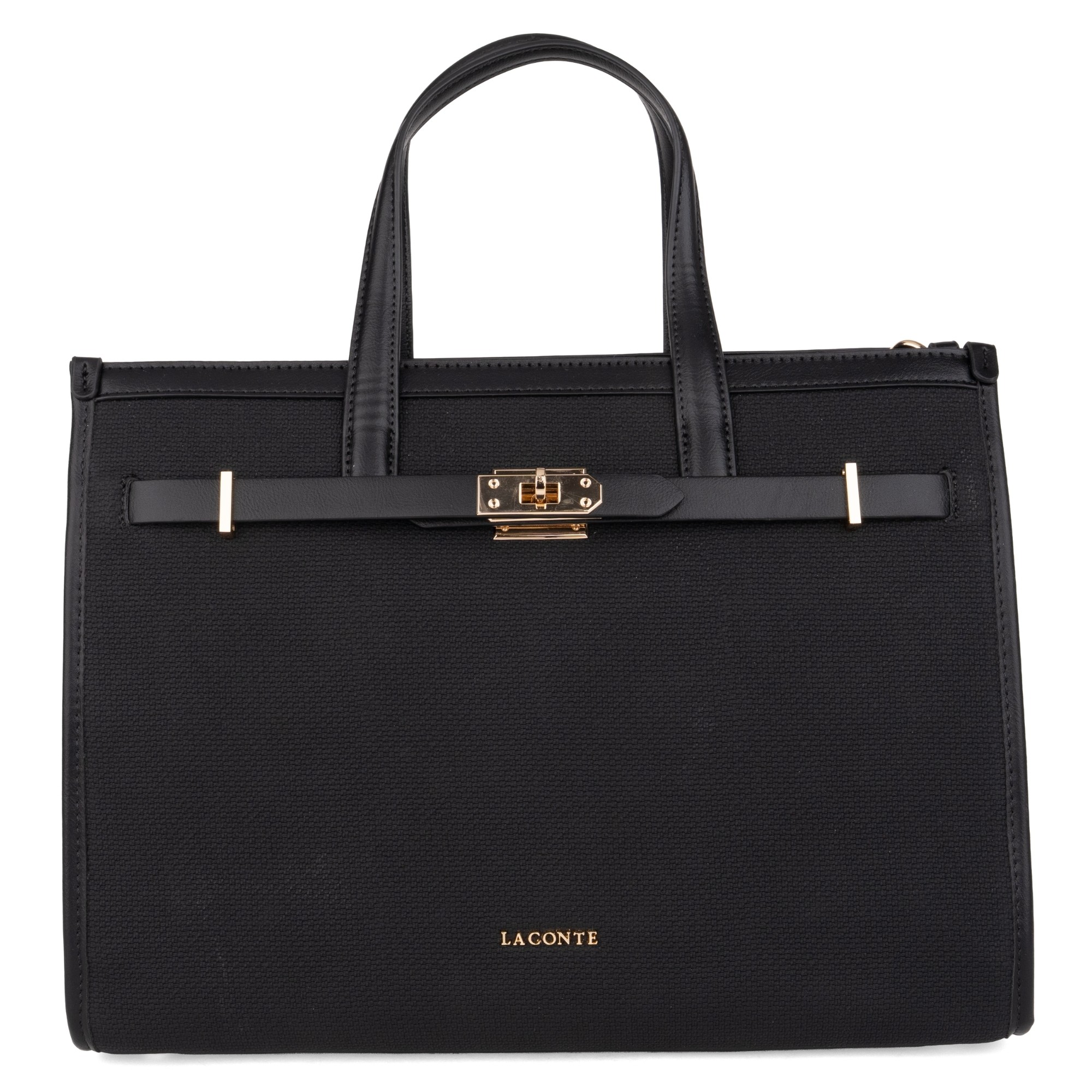 LA CONTE Pirkinių krepšys moterims, Juoda, Tote bag 1